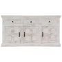 Voir la diapositive 2 : VIDAXL Buffet Blanc 140x40x74 cm Bois de manguier massif