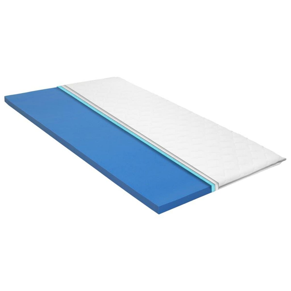 VIDAXL Sur-matelas 100 x 200 cm Mousse a memoire de forme Visco 6 cm