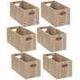 Voir la diapositive 1 : TOILINUX Lot de 6 Boîtes de rangement rectangulaire en MDF