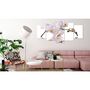 Voir la diapositive 2 : Paris Prix Tableau Imprimé 5 Panneaux  Delightful Orchid Wide