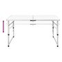 Voir la diapositive 4 : VIDAXL Table pliable de camping Hauteur reglable Aluminium 120x60 cm