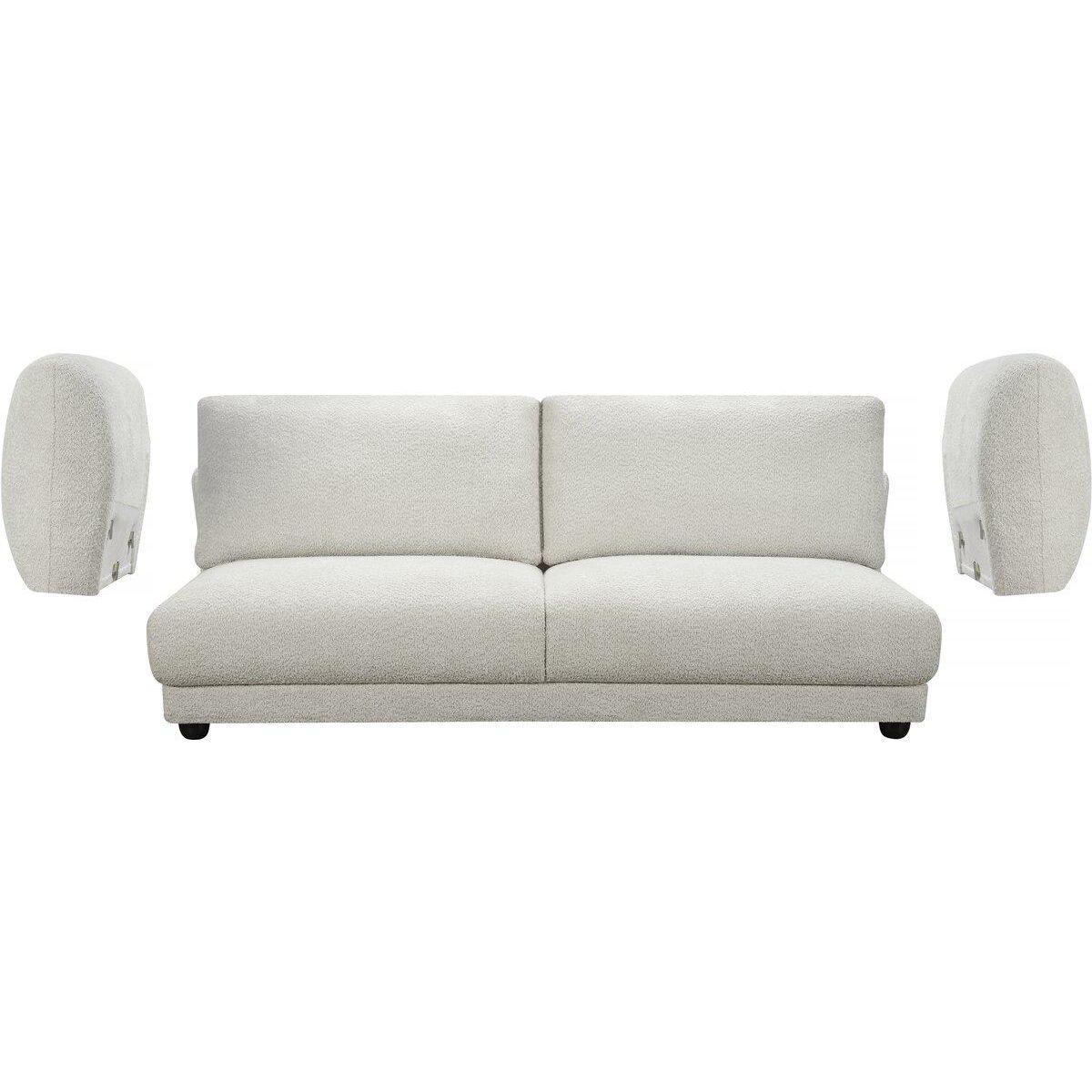 Habitat et Jardin Canapé droit en tissu chenille  Saint Germain S  - 3 places - Beige