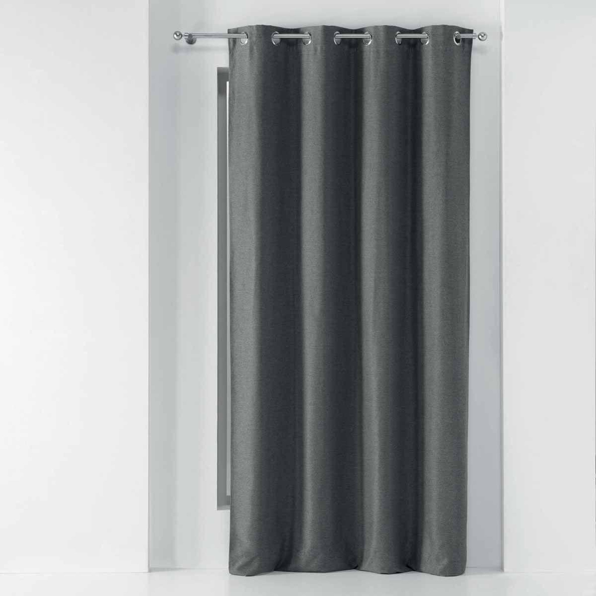 Douceur d'Intérieur Rideau occultant  chinea  135x240cm anthracite