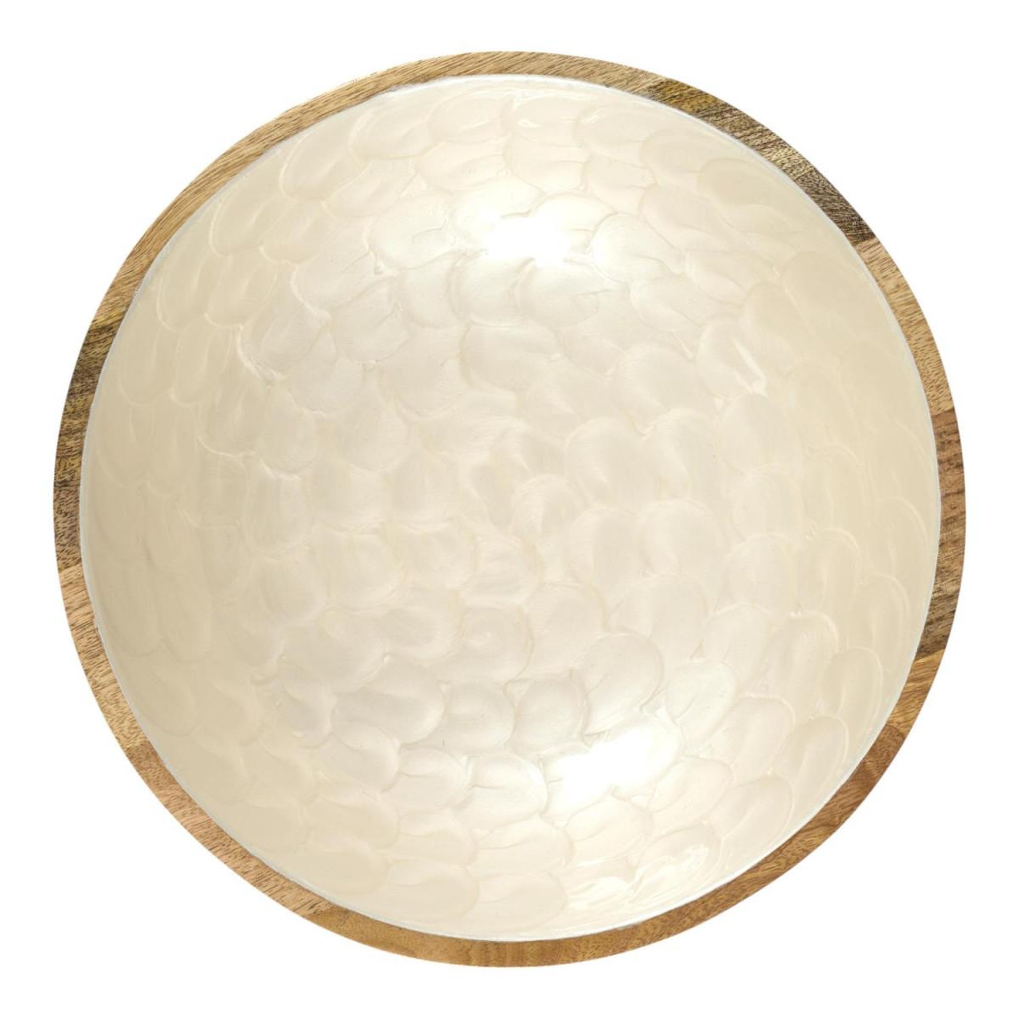 Voir la diapositive 2 : The Home Deco Factory Saladier en bois  nerina  27cm beige