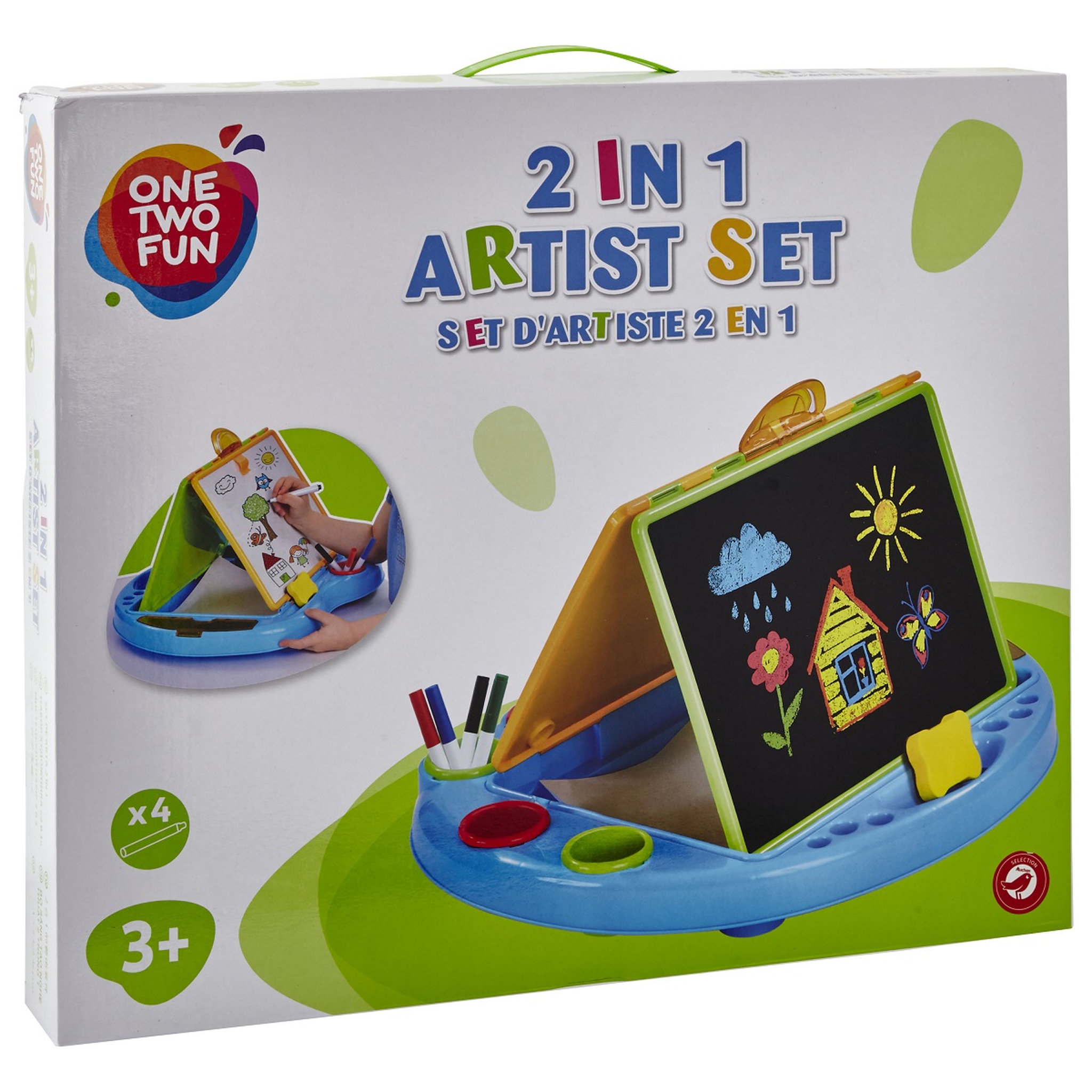 Voir la diapositive 2 : One Two Fun Set d'artiste 2 en 1