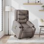 Voir la diapositive 2 : VIDAXL Fauteuil inclinable de massage Taupe Tissu