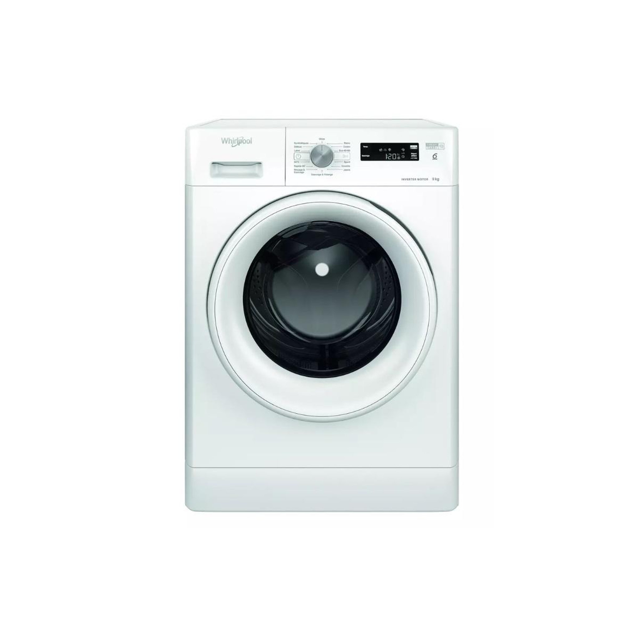 Whirlpool Lave-linge frontal 9kg 1200 tours/min blanc - ffspl9269wfr