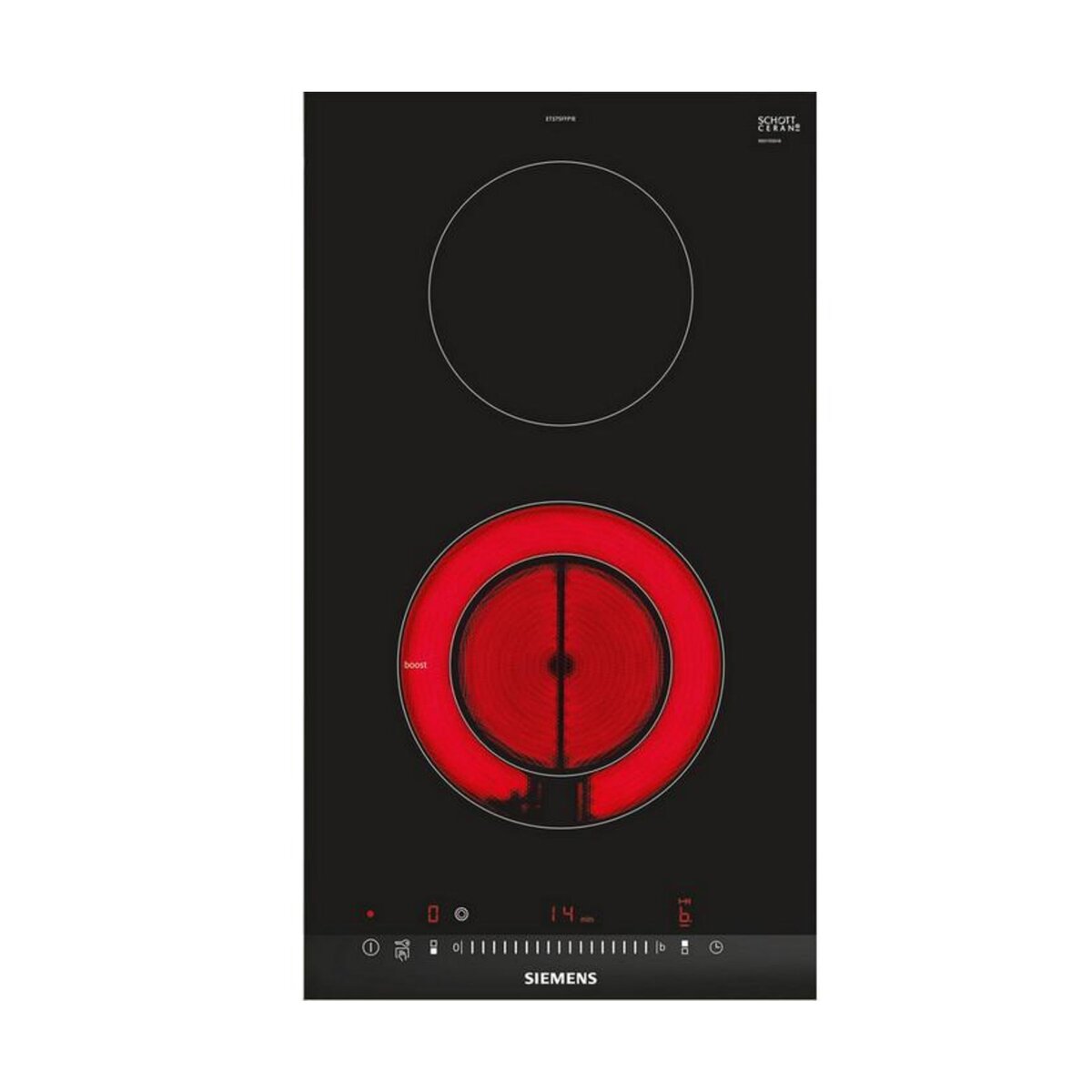 Siemens Domino vitrocéramique 30cm 3500w - et375ffp1e