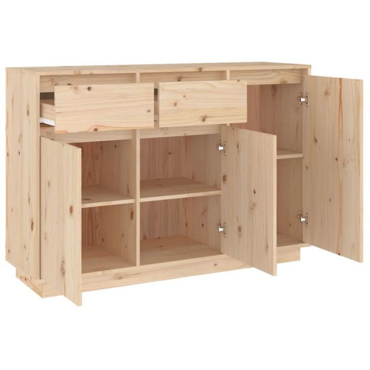VIDAXL Buffet 110x34x75 cm bois massif de pin