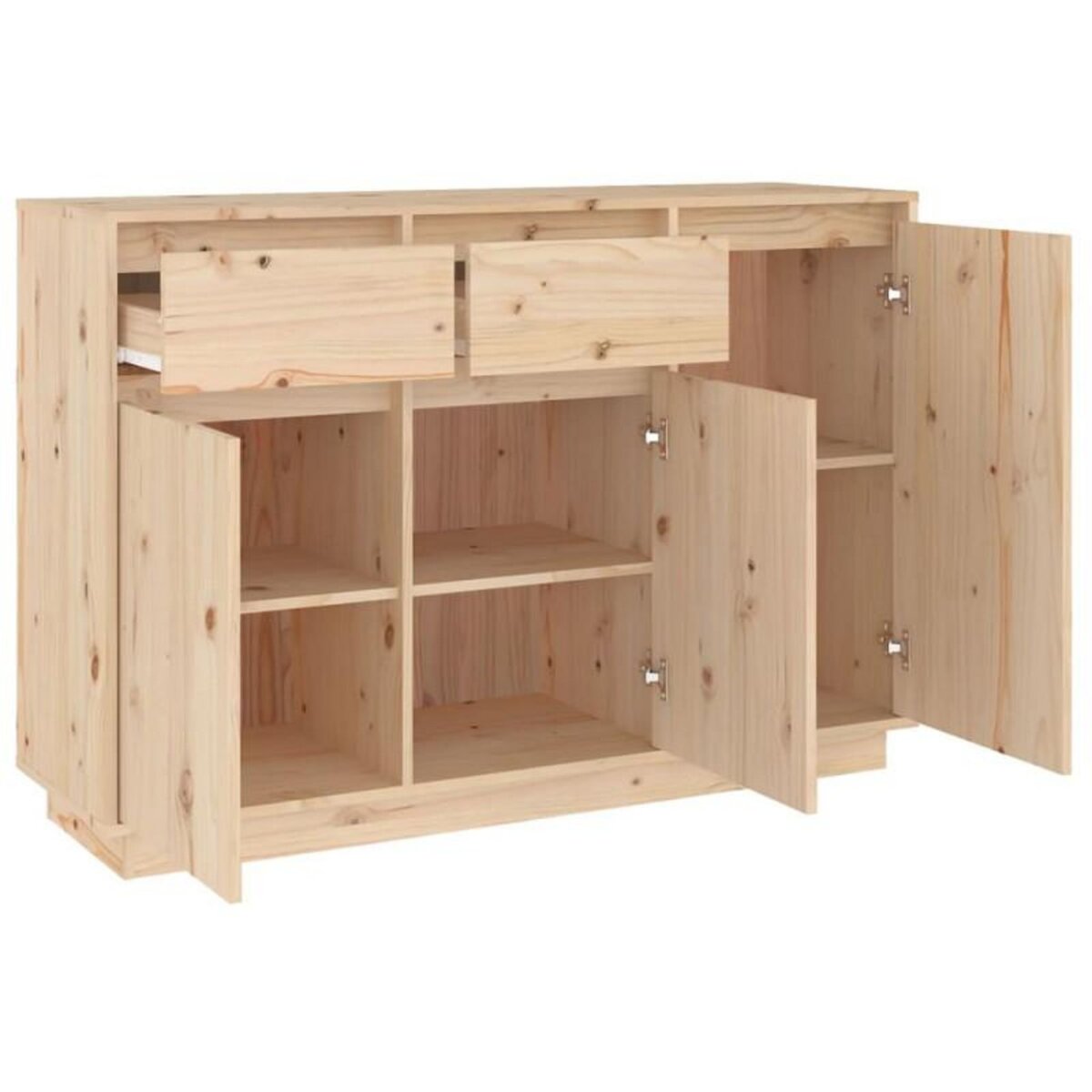 VIDAXL Buffet 110x34x75 cm bois massif de pin