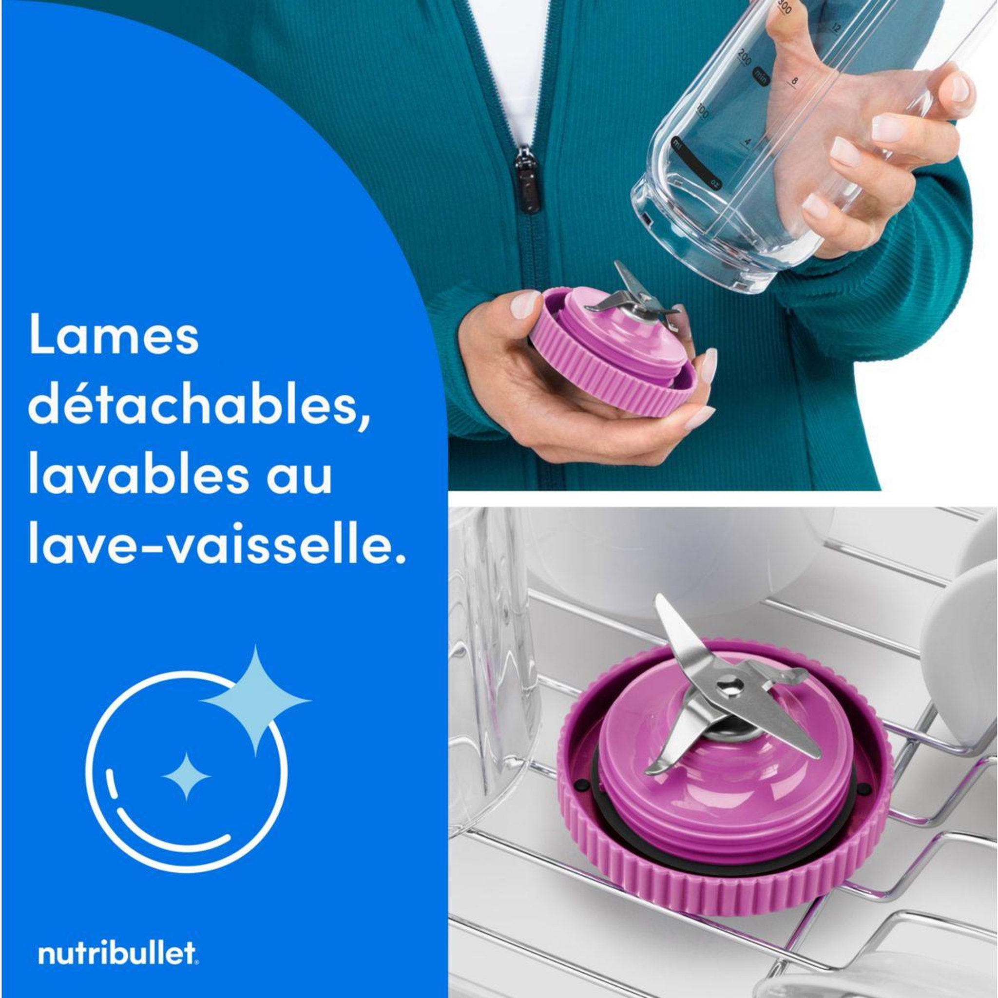 Voir la diapositive 5 : nutribullet Blender flex - berry nbp013vt