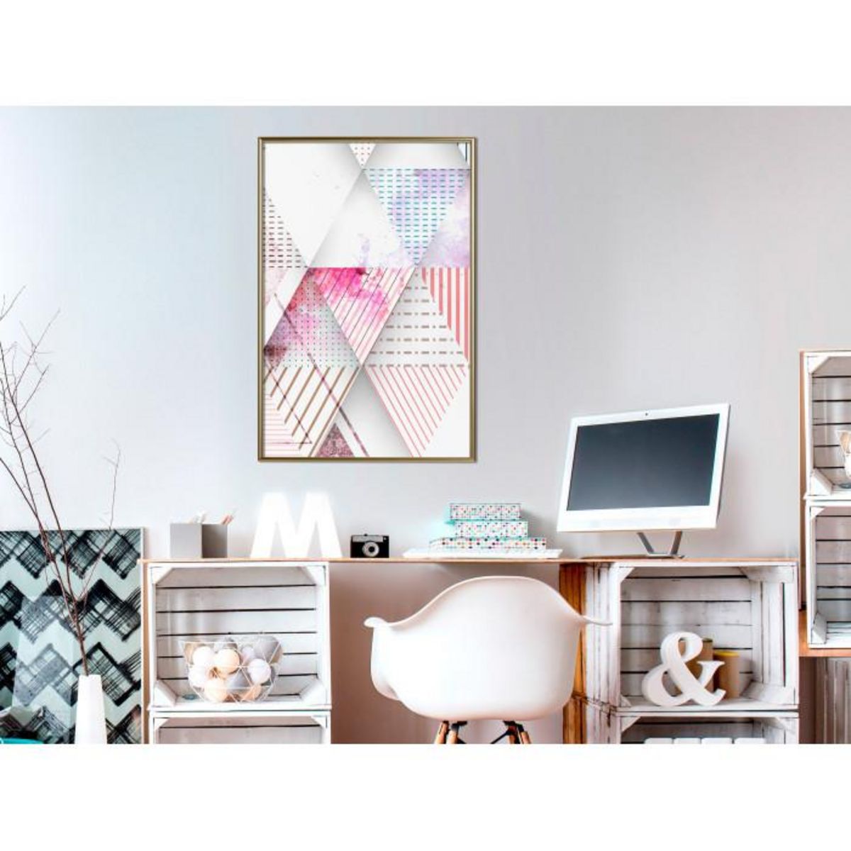 Paris Prix Affiche Murale Encadrée  Patchwork III