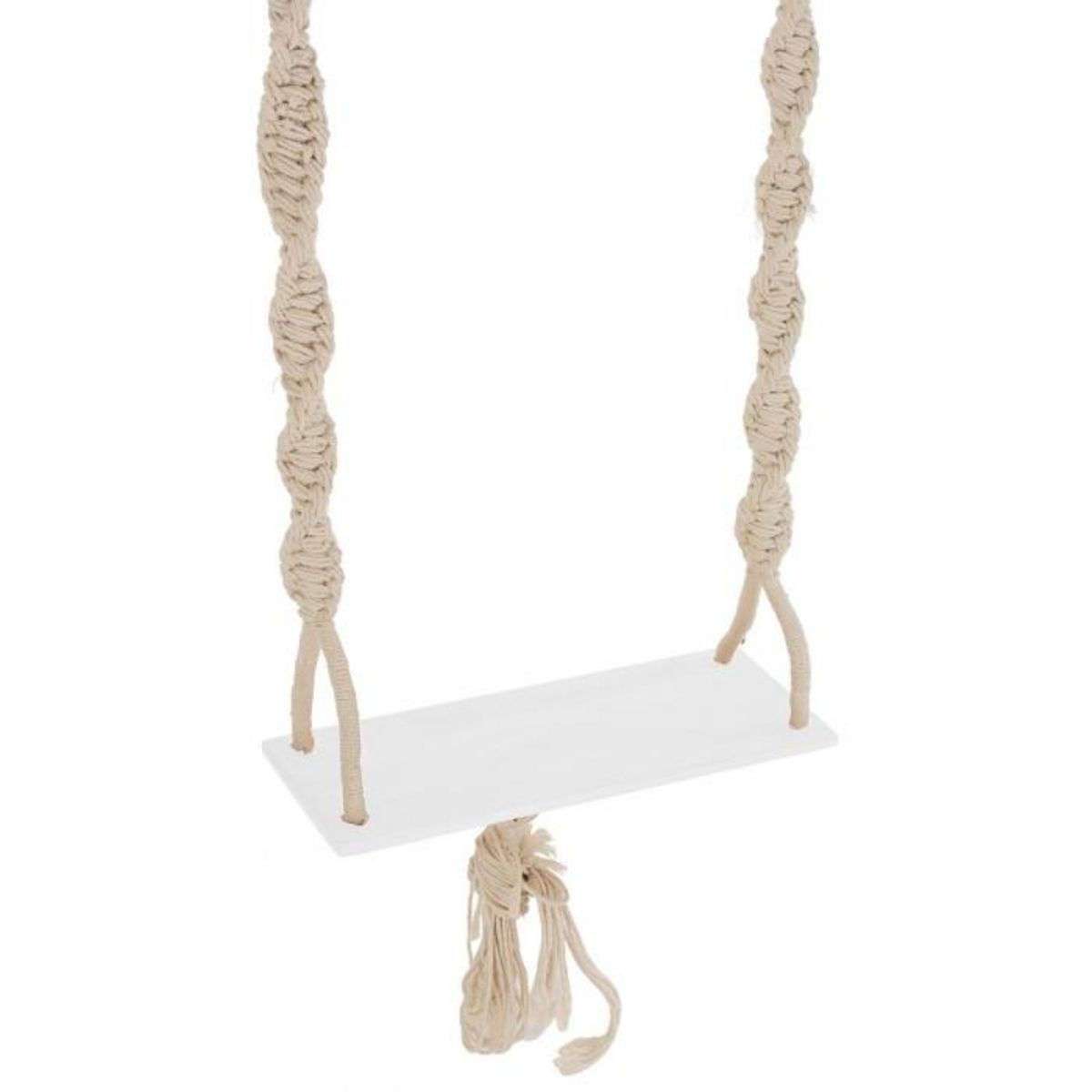 Paris Prix Balançoire en Bois & Coton  Boho  264cm Beige