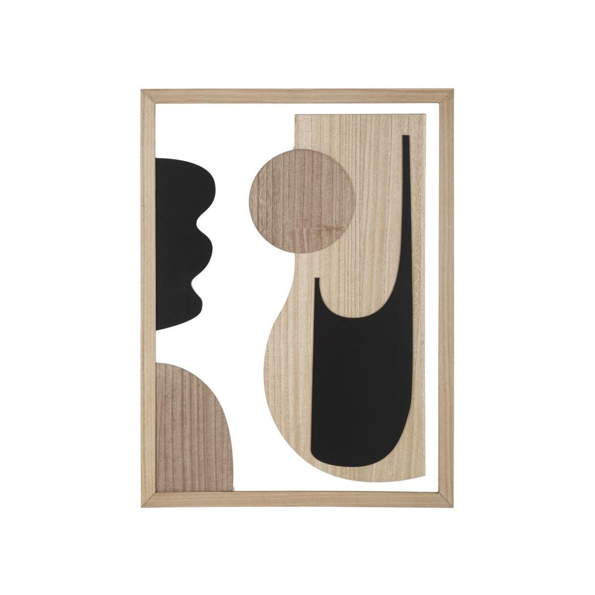 Paris Prix Décoration murale encadrée  astrys  80cm naturel & noir