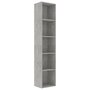 VIDAXL Bibliotheque Gris beton 40x30x189 cm Agglomere