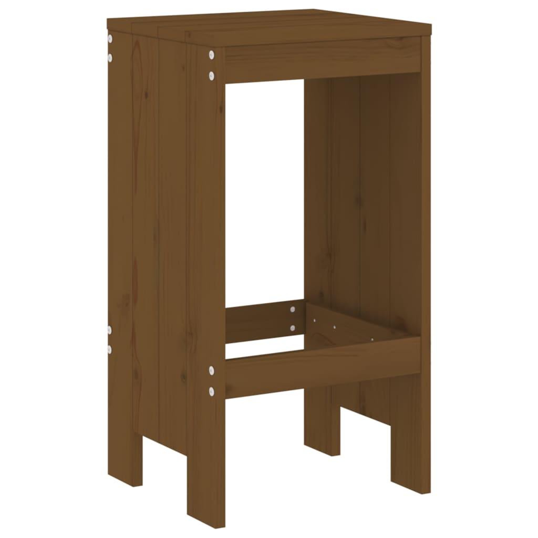 Voir la diapositive 4 : VIDAXL Ensemble de bar de jardin 3 pcs marron miel bois pin massif