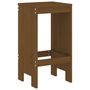 Voir la diapositive 4 : VIDAXL Ensemble de bar de jardin 3 pcs marron miel bois pin massif