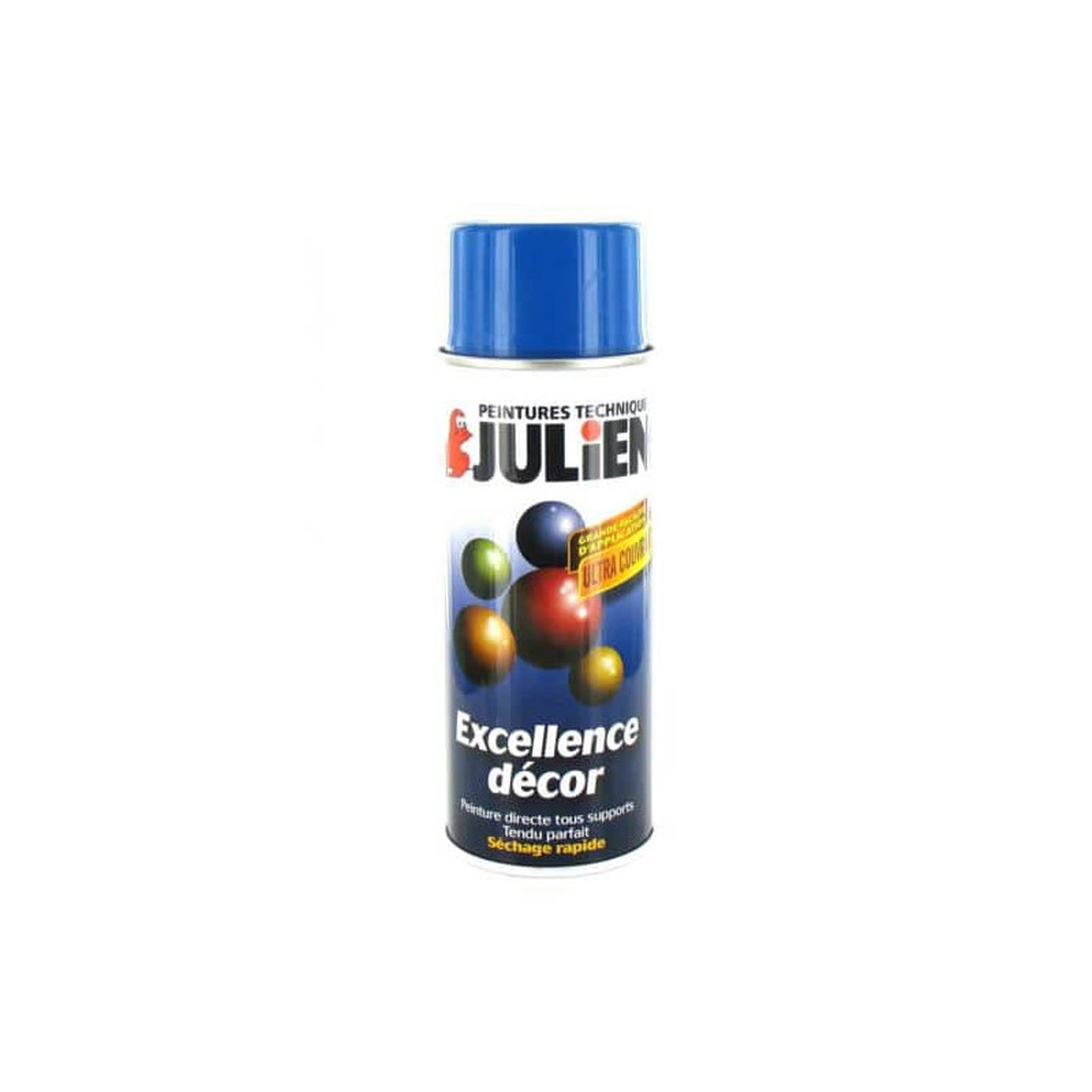 Voir la diapositive 1 : Julien Peinture aérosol Julien bleu radieux 400ml Ral 5019