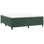 Voir la diapositive 3 : VIDAXL Cadre de lit sans matelas vert fonce 200x200 cm velours