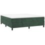 Voir la diapositive 3 : VIDAXL Cadre de lit sans matelas vert fonce 200x200 cm velours
