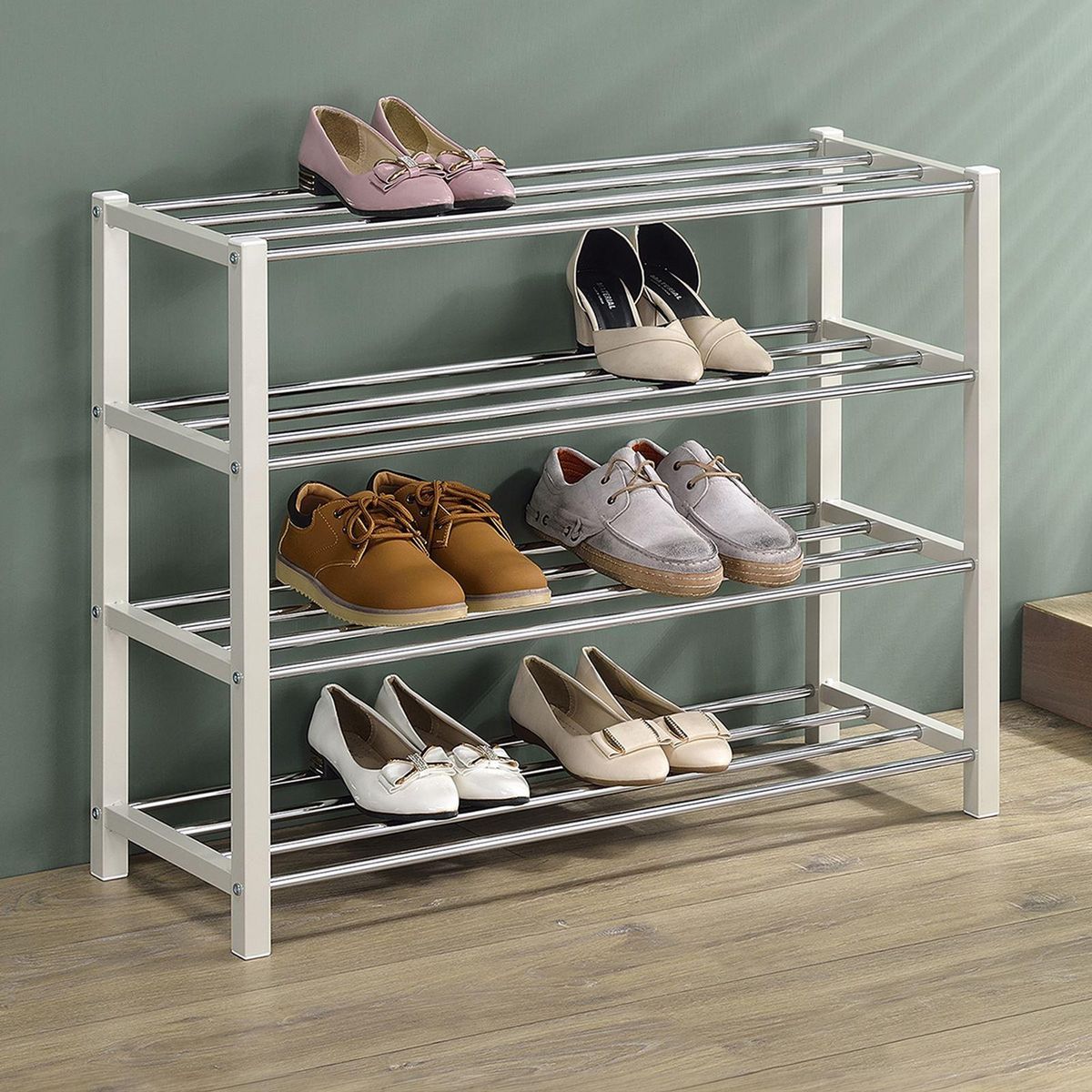 IDIMEX Étagère à chaussures DUBLIN, 4 niveaux