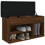 Voir la diapositive 4 : VIDAXL Banc a chaussures chene marron 82x32x45,5 cm bois d'ingenierie