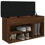 Voir la diapositive 4 : VIDAXL Banc a chaussures chene marron 82x32x45,5 cm bois d'ingenierie
