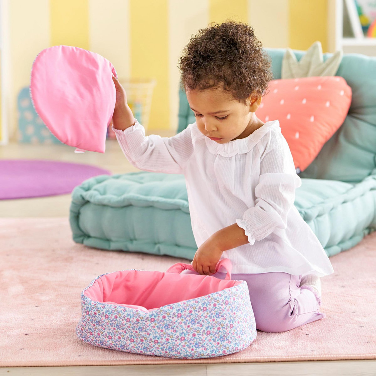 Corolle Couffin Floral pour poupon 30 cm