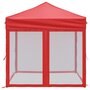 Voir la diapositive 4 : VIDAXL Tente de reception pliable avec parois Rouge 2x2 m