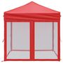 Voir la diapositive 4 : VIDAXL Tente de reception pliable avec parois Rouge 2x2 m