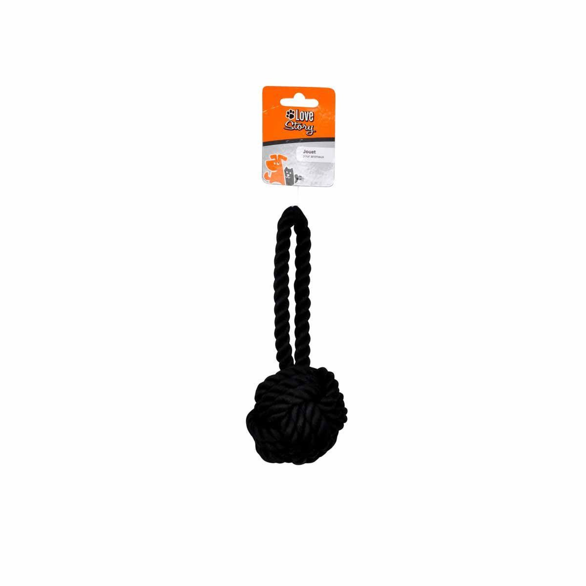 Voir la diapositive 2 : HOMEA Jouet à corde pour chien  cosy golden  20cm noir