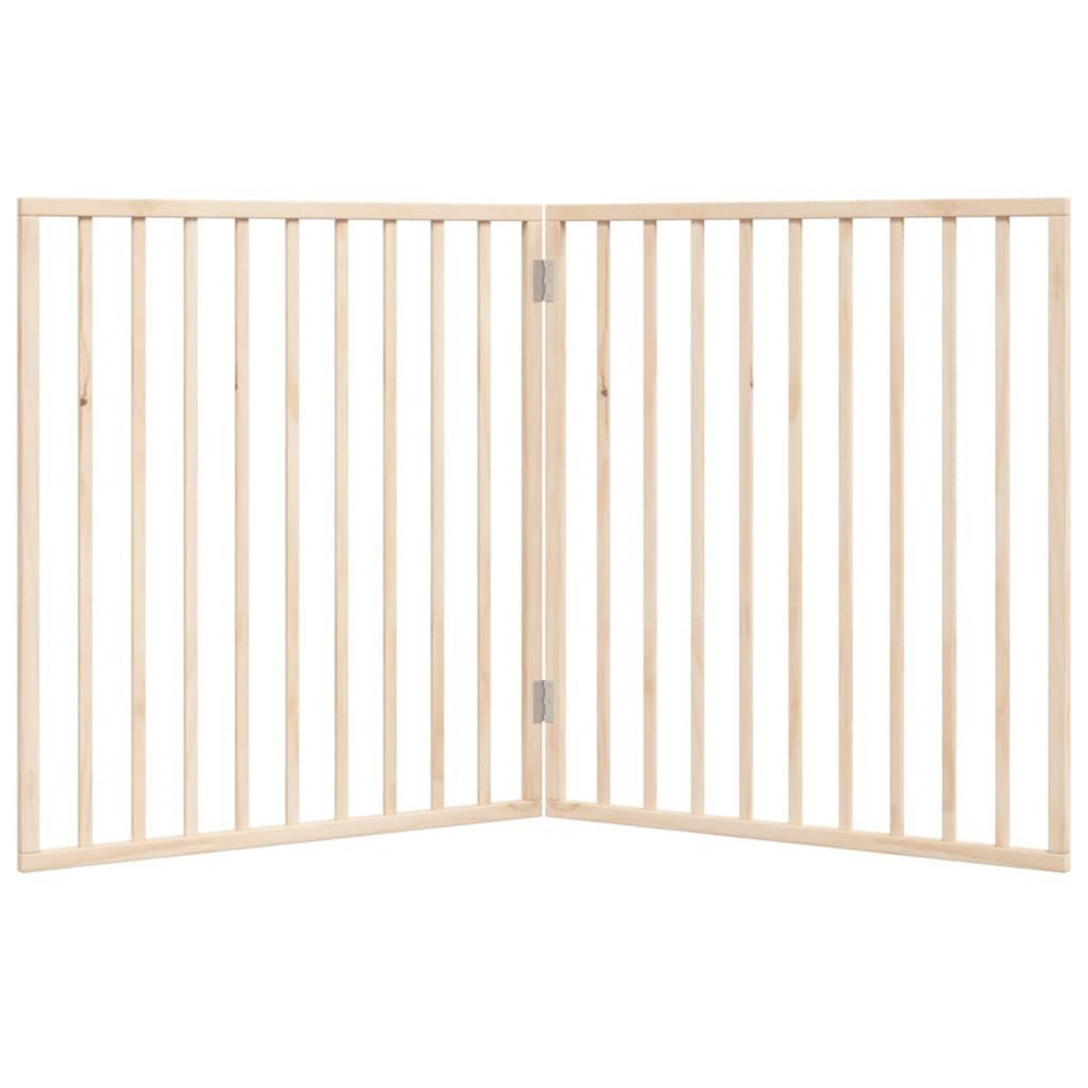 VIDAXL Barriere pour chien pliable 2 panneaux 160 cm bois de peuplier