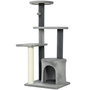 Voir la diapositive 1 : PAWHUT Arbre à chat gris niche 3 plateformes griffoir boule