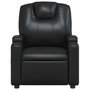 Voir la diapositive 5 : VIDAXL Fauteuil de massage inclinable Noir Similicuir