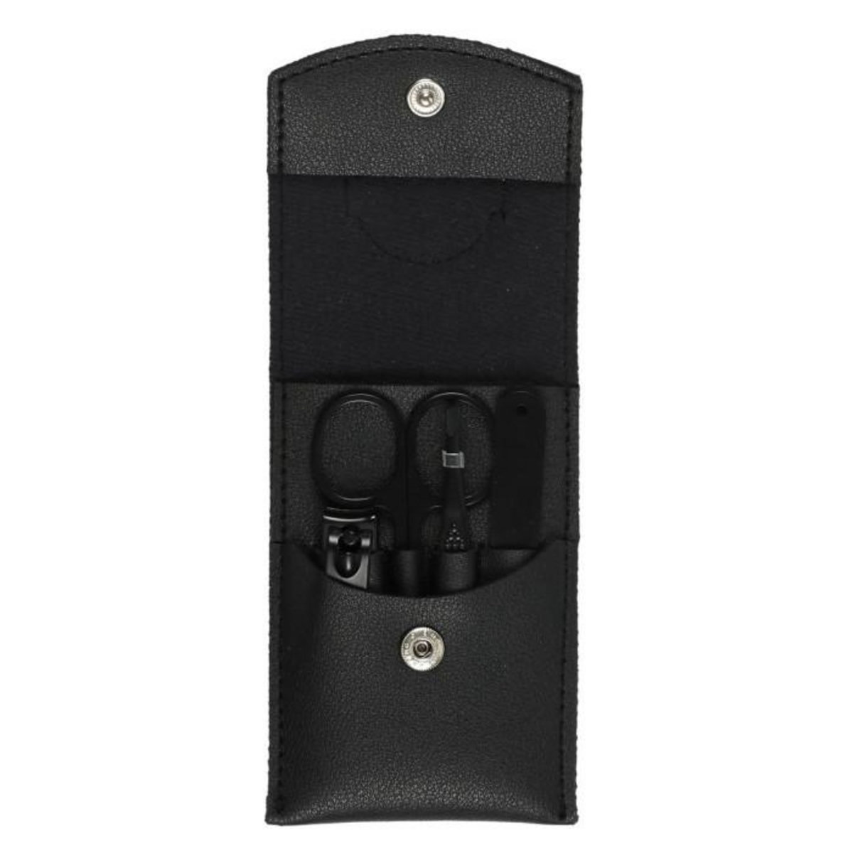 Paris Prix Kit Manucure Homme  4 Accessoires  10cm Noir