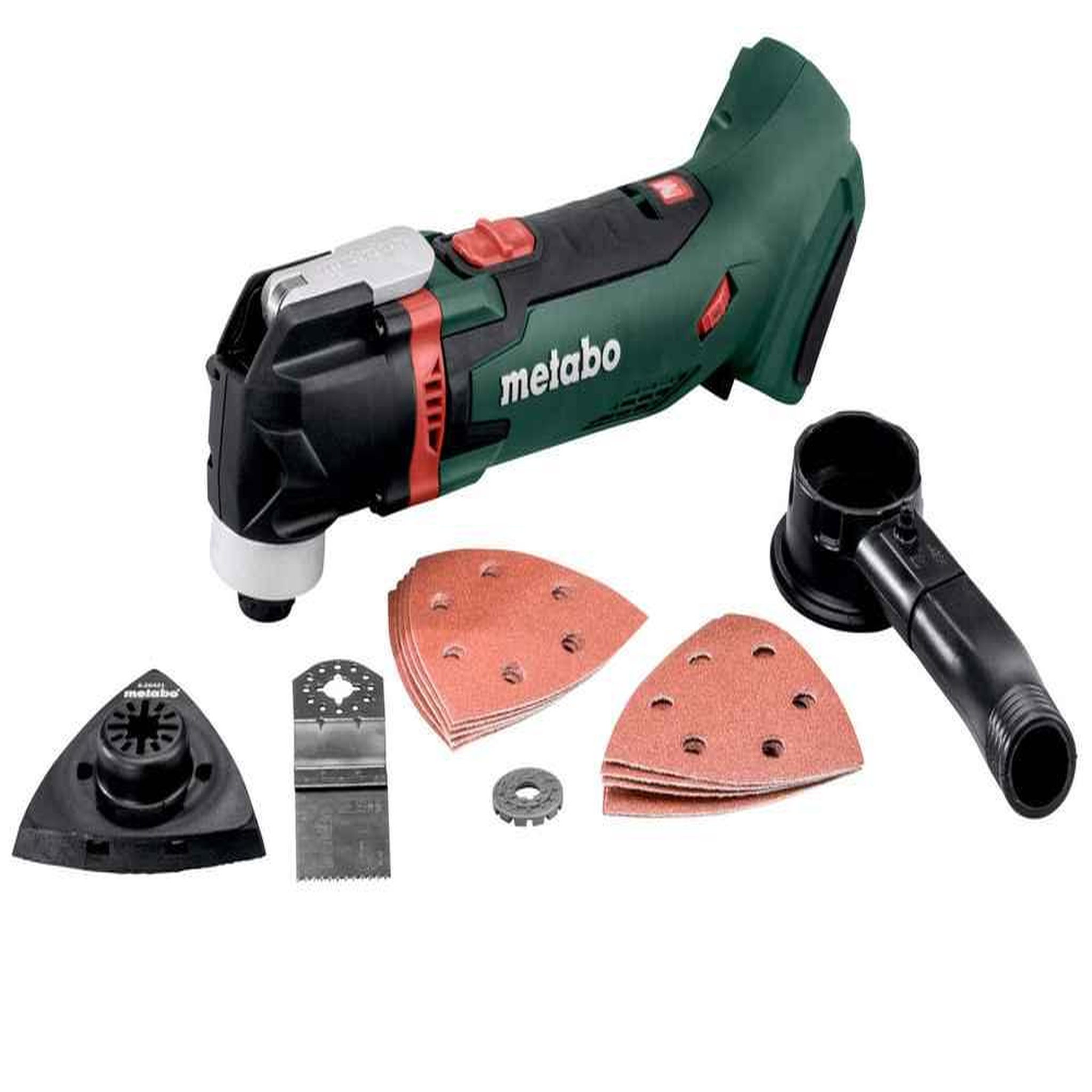 METABO SAS Outil multifonctions 18 V MT 18 LTX - Pick+Mix (sans batterie), coffret Metabox avec accessoires