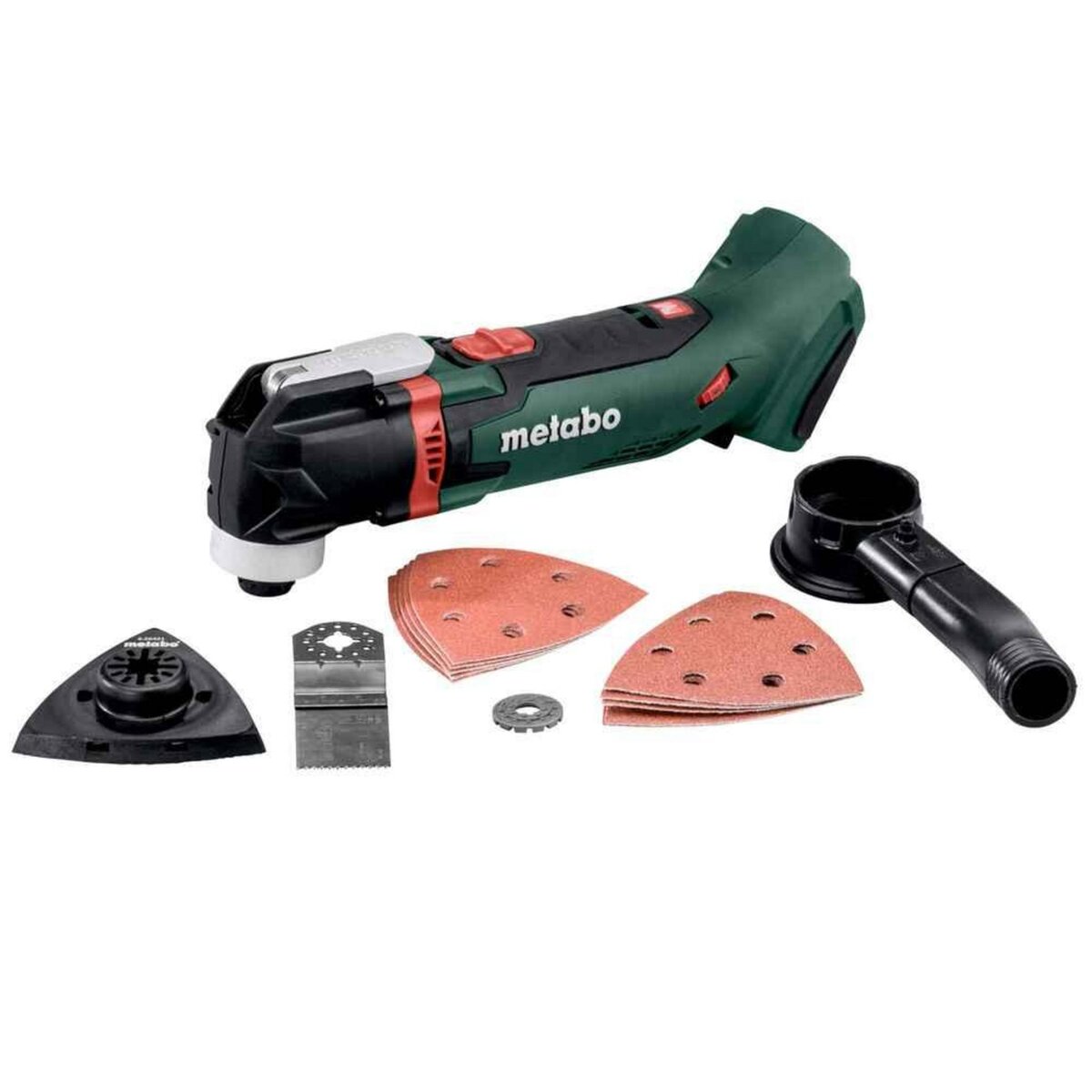 METABO SAS Outil multifonctions 18 V MT 18 LTX - Pick+Mix (sans batterie), coffret Metabox avec accessoires