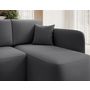 Voir la diapositive 5 : BEST MOBILIER Suzie - canapé d'angle droit 4 places convertible avec coffre en velours