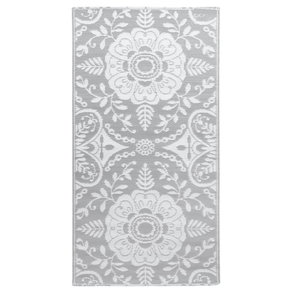 VIDAXL Tapis d'exterieur ARAKIL Gris clair 80x150 cm PP