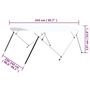 Voir la diapositive 6 : VIDAXL Auvent bimini a 4 arceaux Blanc 243x(230-244)x137 cm
