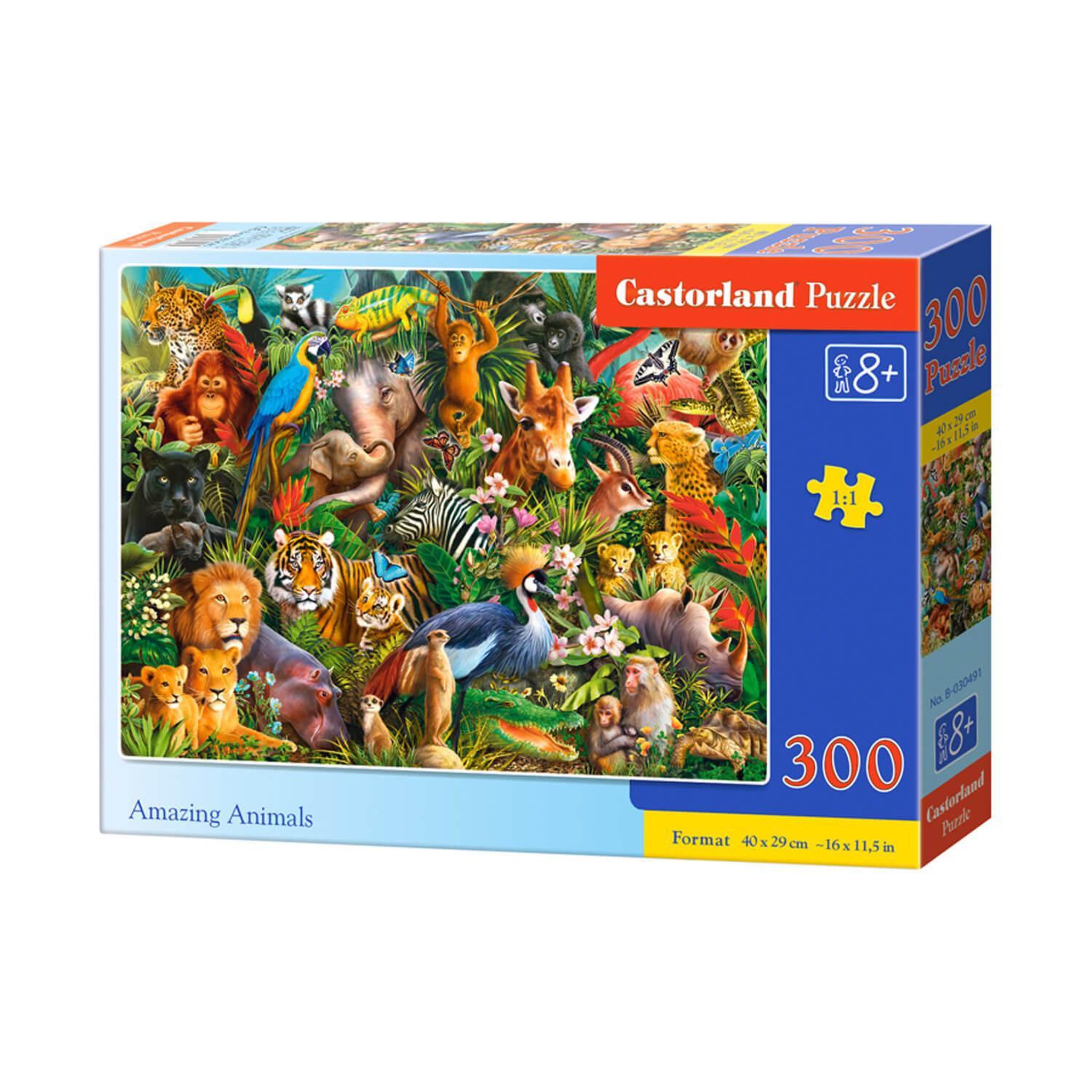 Voir la diapositive 2 : Castorland Puzzle 300 pièces : Animaux étonnants