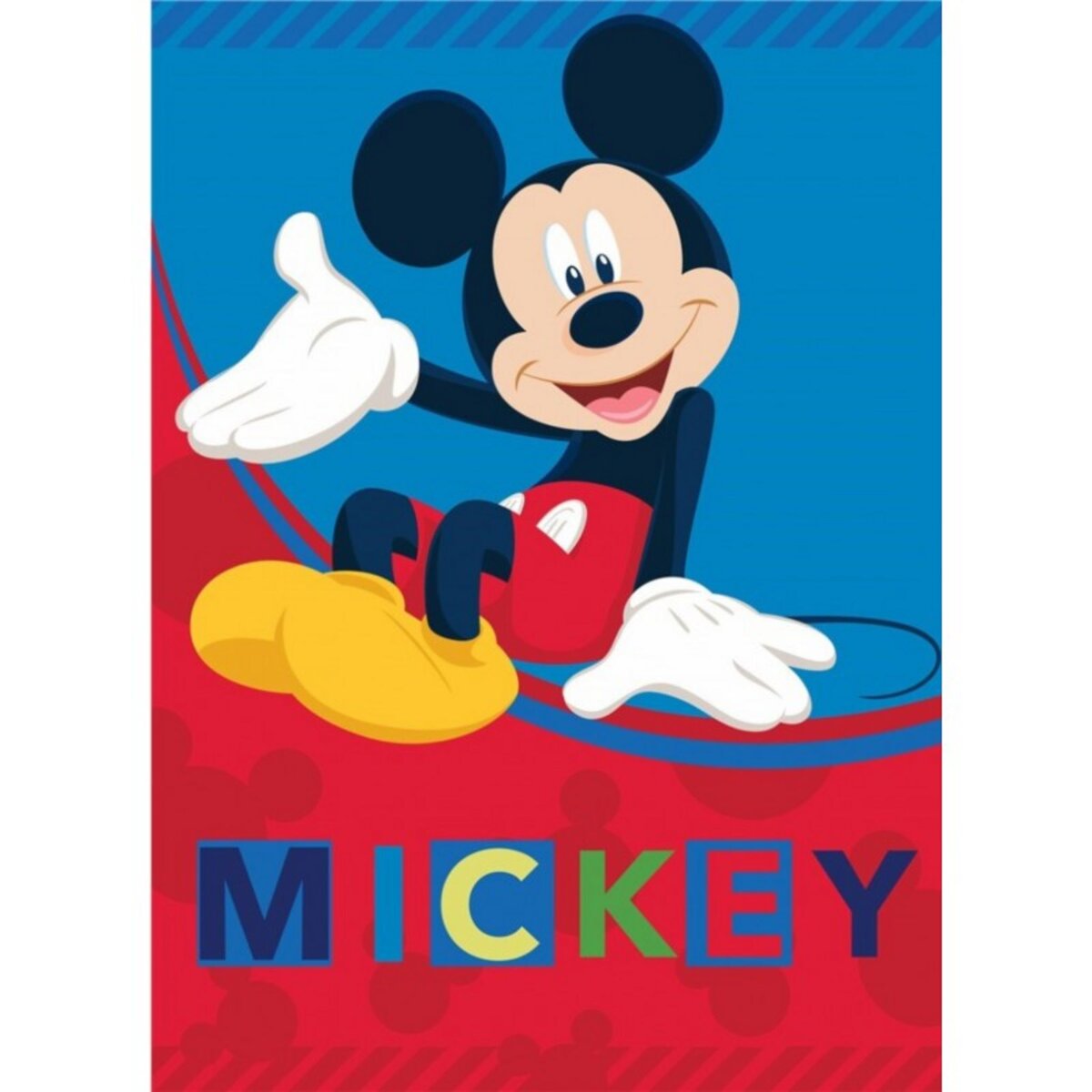MICKEY Mickey - Plaid Polaire Enfant Disney - Couverture 100x140
