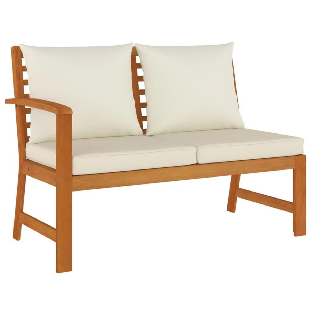 VIDAXL Ensemble a manger de jardin coussins 7 pcs Bois acacia