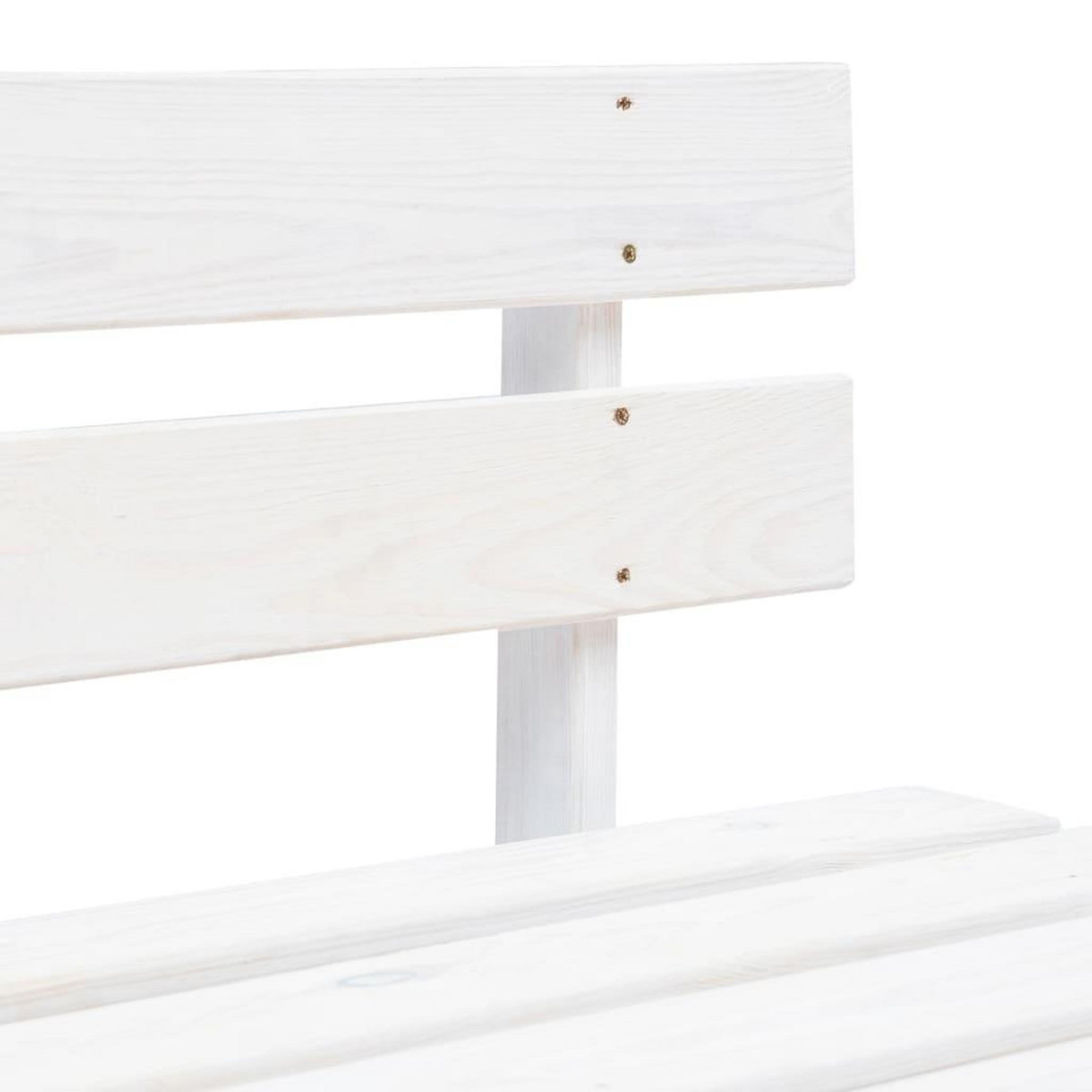 VIDAXL Canape central palette de jardin Blanc Bois de pin impregne