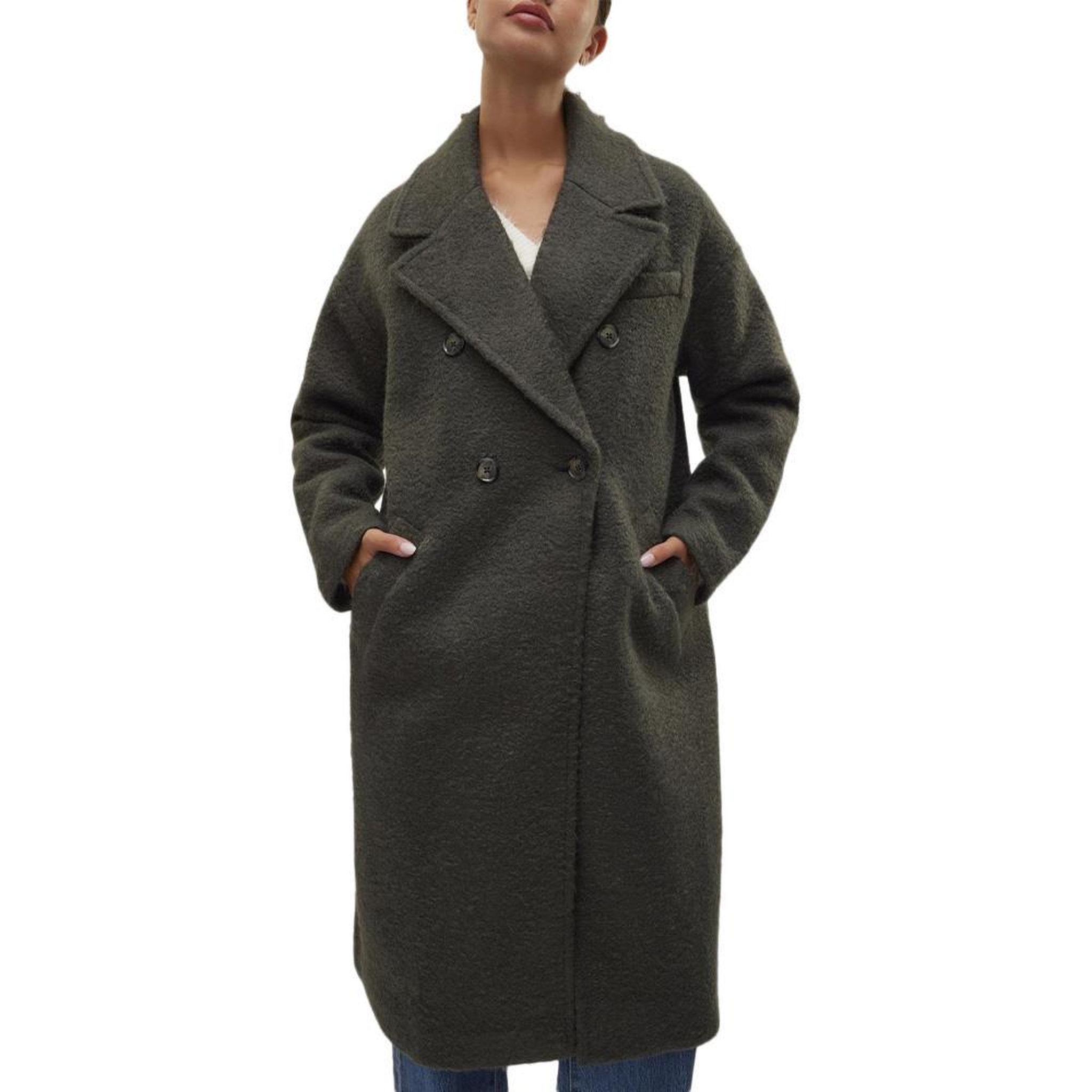 Vero Moda Manteau Long Gris Femme Vero Moda Liteerika. Coloris disponibles : Gris
