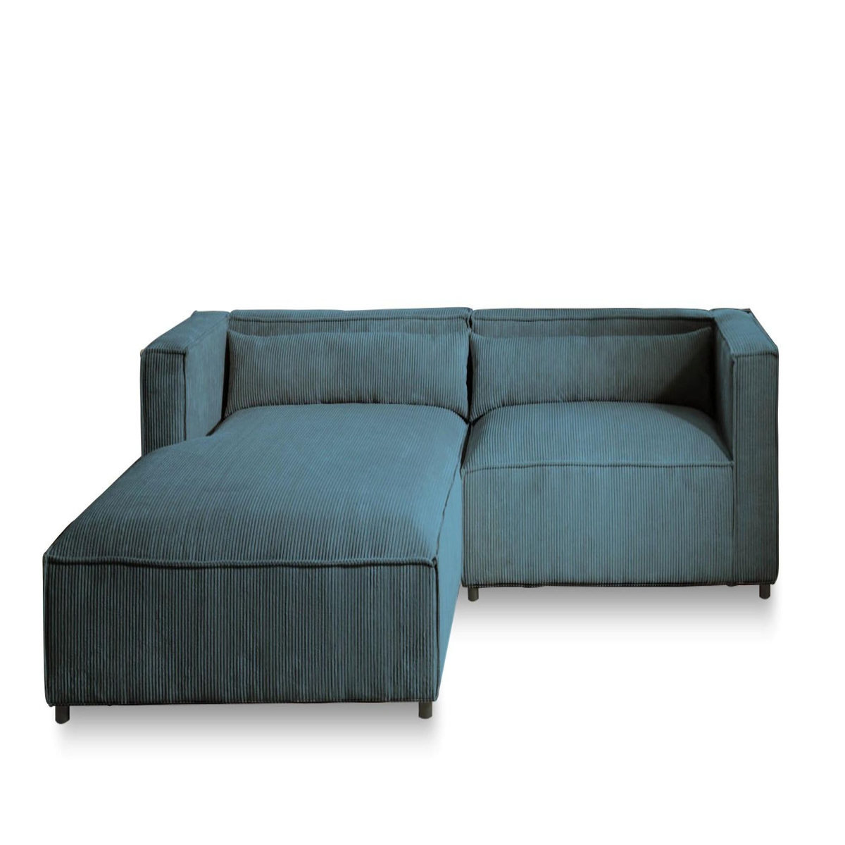 LISA DESIGN Ela - canapé d'angle gauche 4 places - en velours côtelé - style contemporain