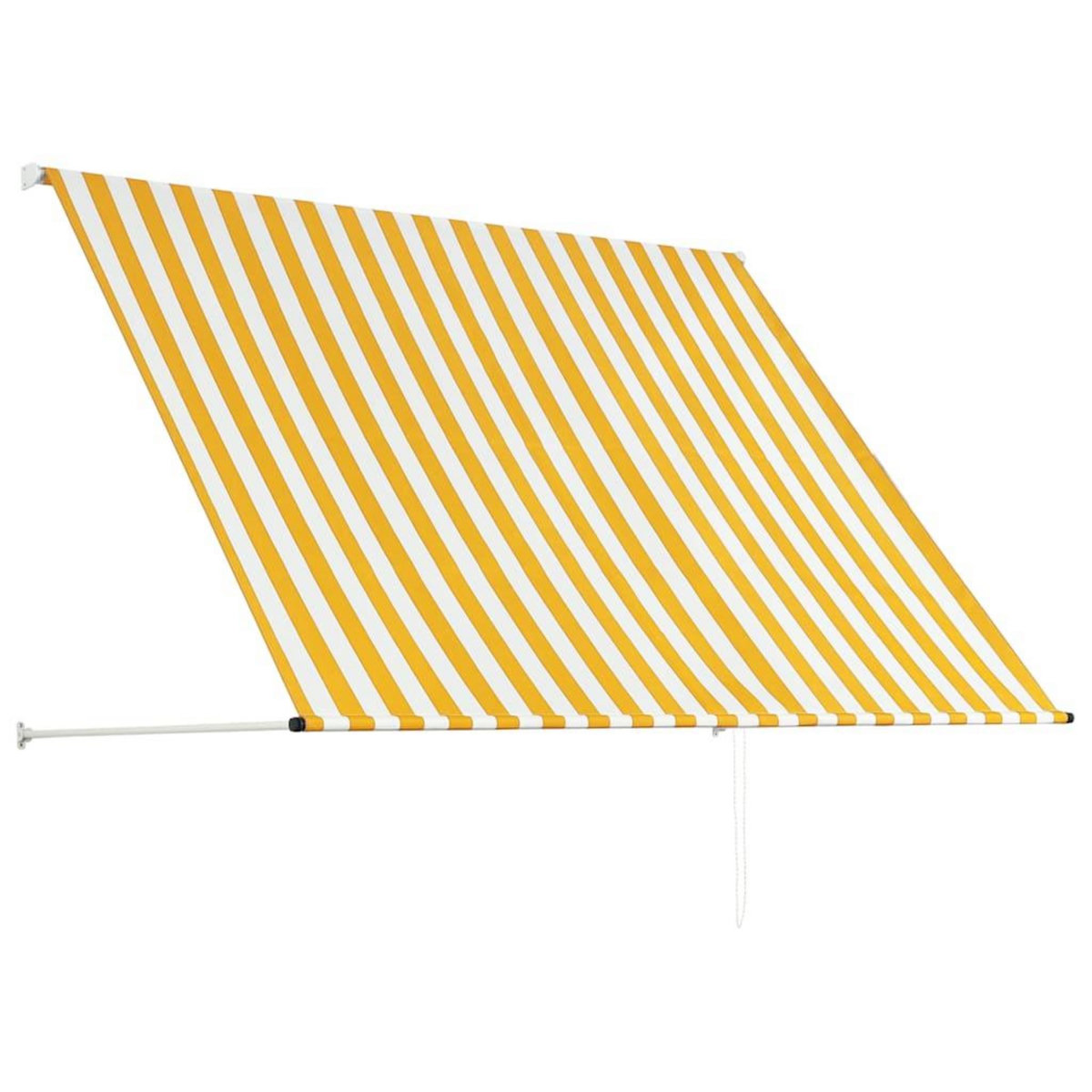 VIDAXL Auvent retractable 200x150 cm Jaune et blanc