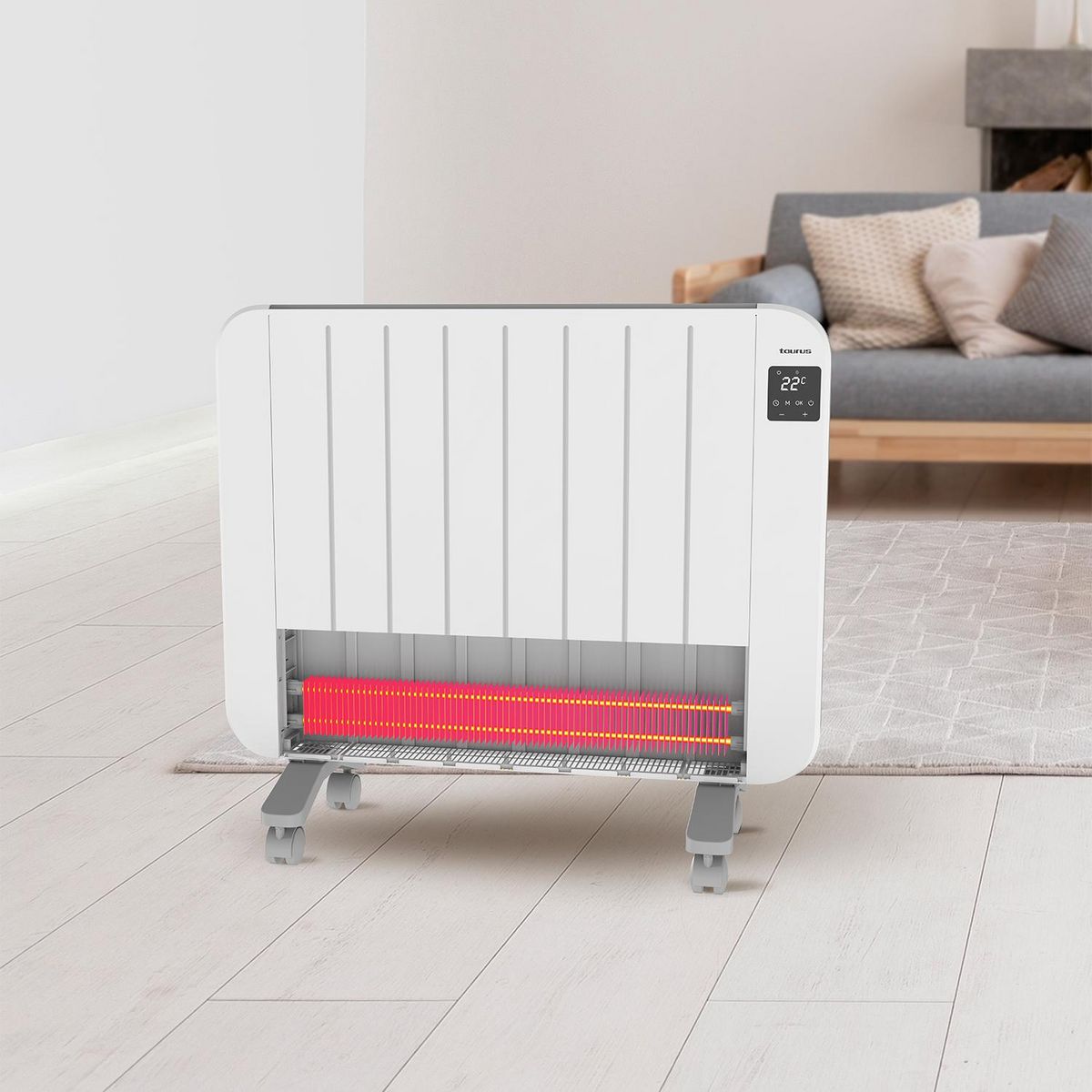 Taurus Radiateur électrique 2000w blanc - nepal 2000