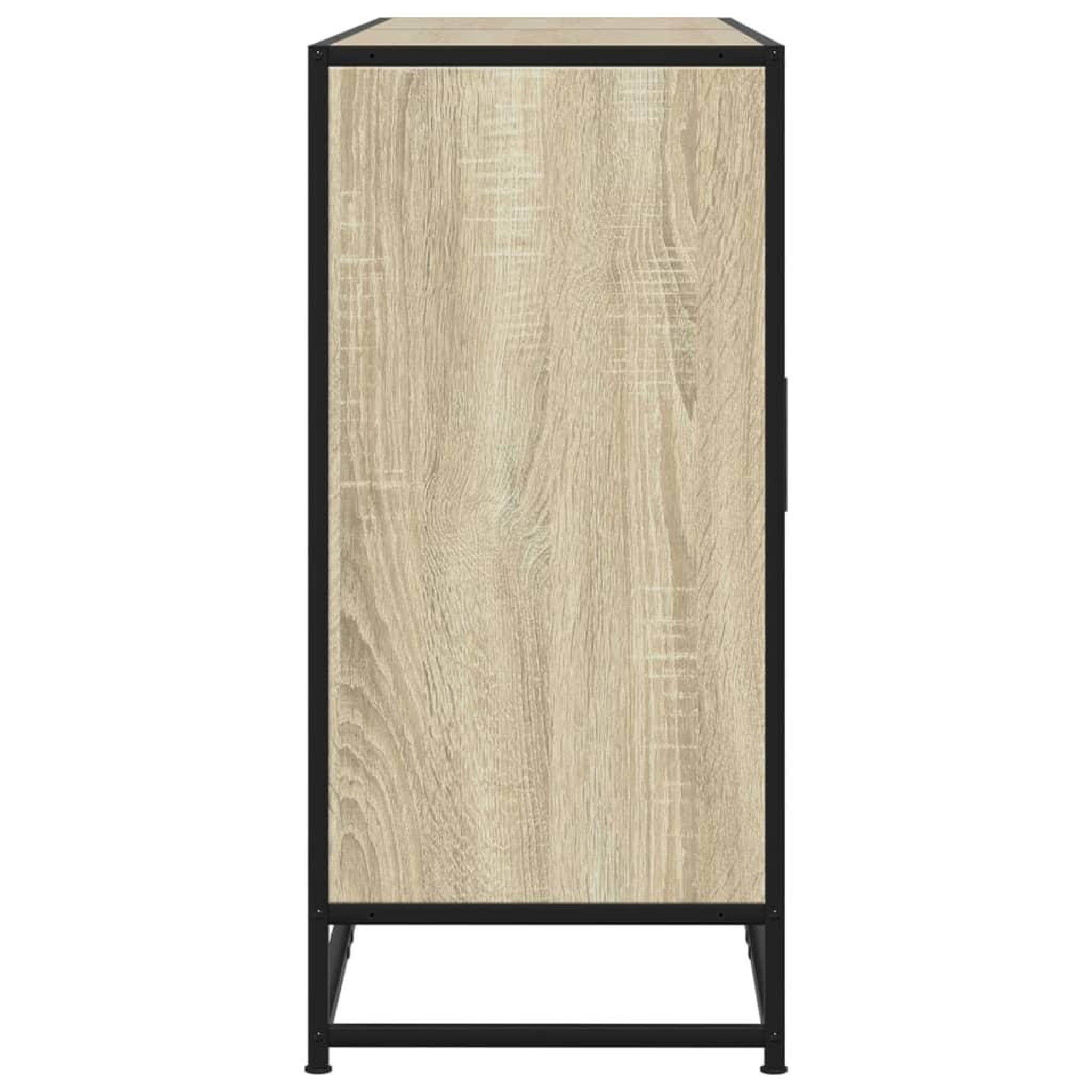 Voir la diapositive 5 : VIDAXL Buffet chene sonoma 134x35x76 cm bois d'ingenierie