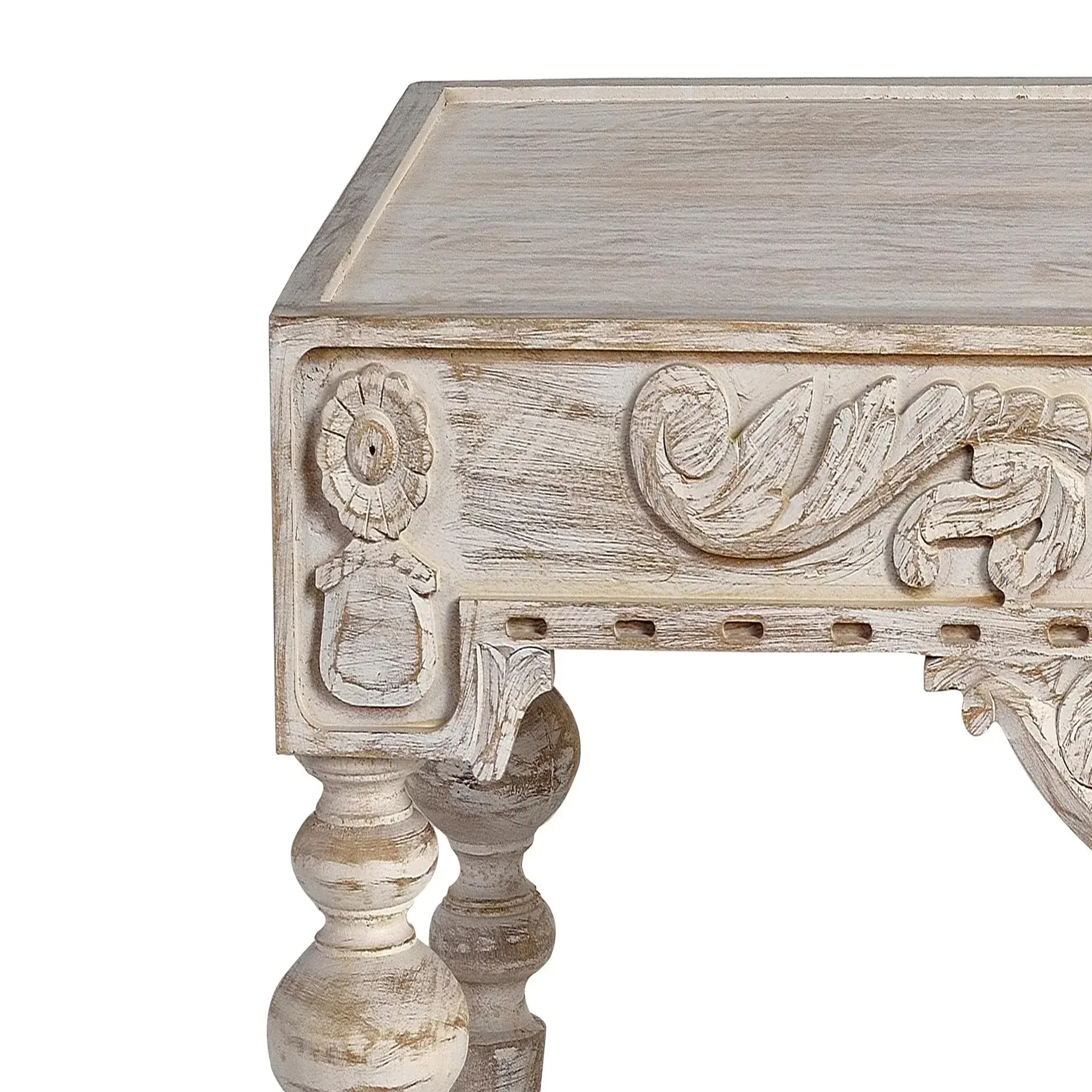 Voir la diapositive 3 : GINER Y COLOMER SL Table basse en bois de manguier 110 cm style rustique contemporain